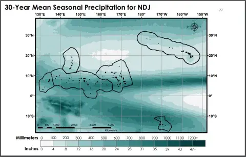 El Niño southern oscillation (ENSO) based precipitation climatology