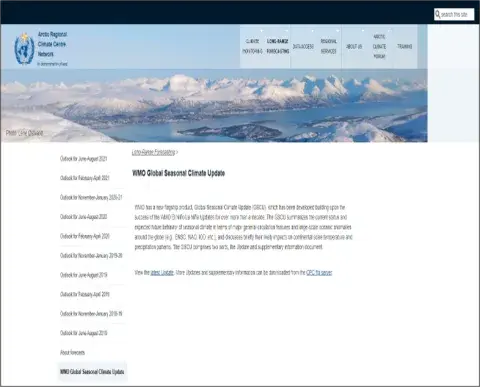 WMO global seasonal climate update