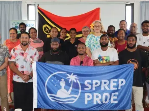 Media training to strengthen climate change reporting in Vanuatu.